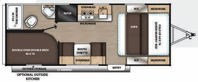 View 2020 Coachmen Catalina Summit Series 7 184DBK complete specs and manufacturer brochures