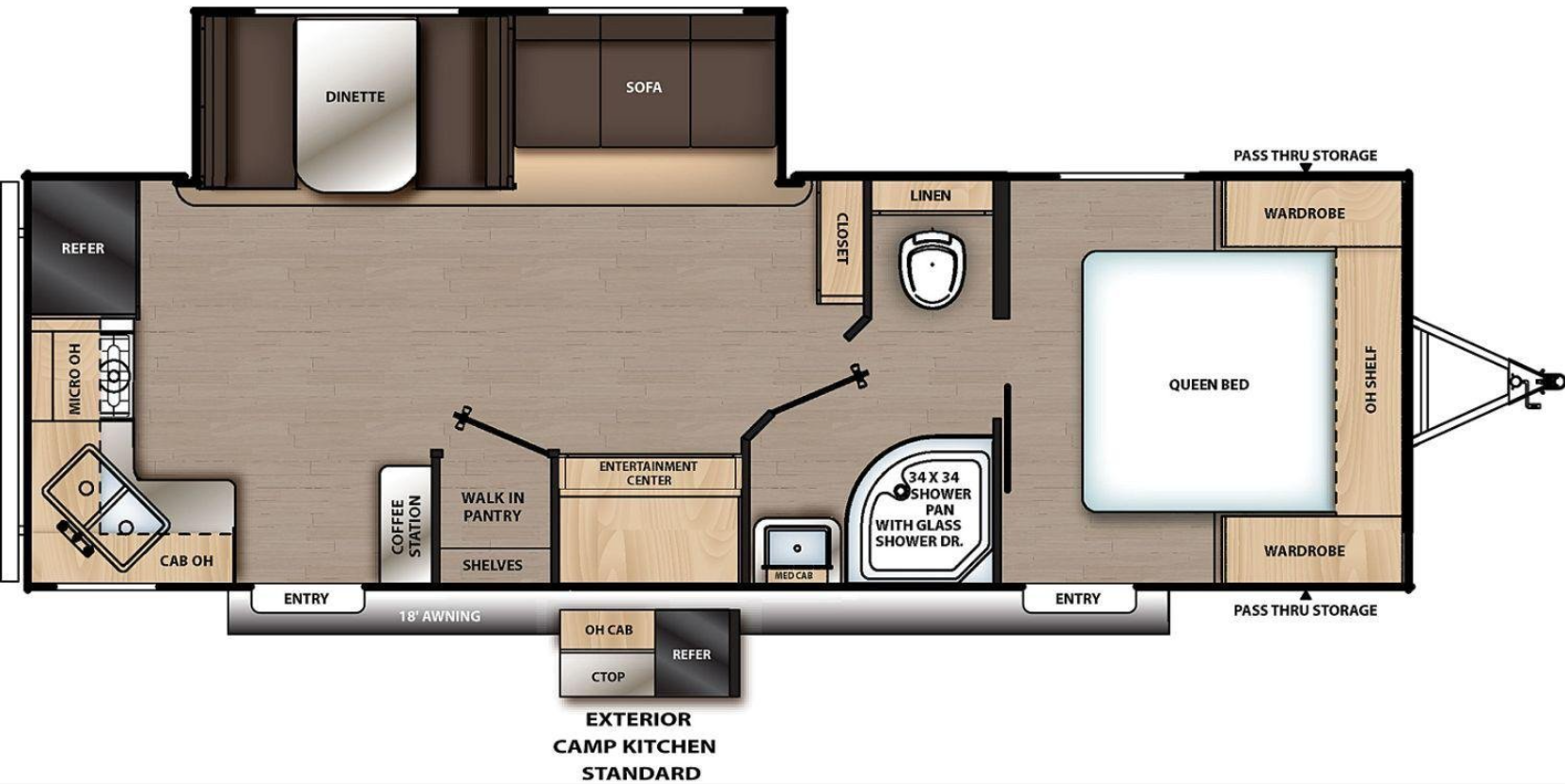 View 2020 Coachmen Catalina Summit Series 8 271RKS complete specs and manufacturer brochures