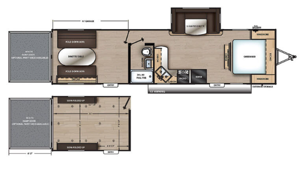 View 2020 Coachmen Catalina Trail Blazer 29THS complete specs and manufacturer brochures