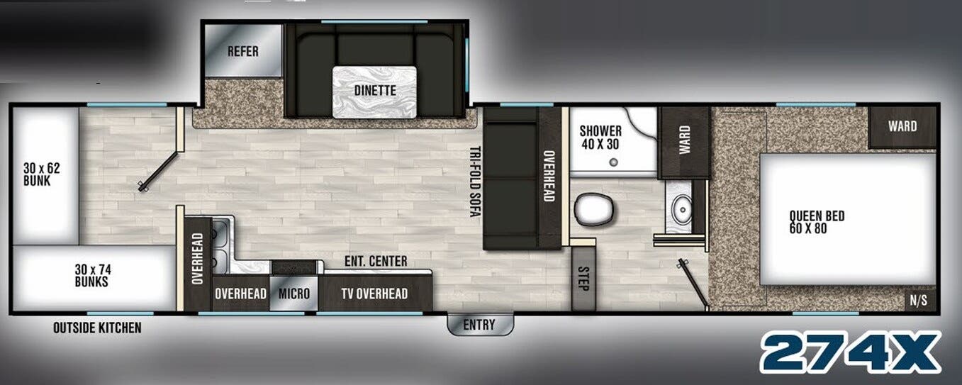 View 2020 Coachmen Chaparral X-Lite 274X complete specs and manufacturer brochures