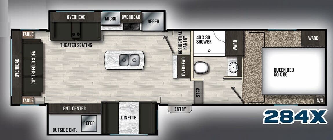View 2020 Coachmen Chaparral X-Lite 284X complete specs and manufacturer brochures