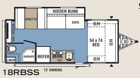 View 2020 Coachmen Clipper 18RBSS complete specs and manufacturer brochures