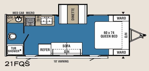View 2020 Coachmen Clipper 21FQS complete specs and manufacturer brochures
