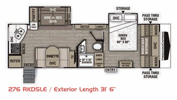 View 2020 Coachmen Freedom Express Maple Leaf Edition 276 RKDSLE complete specs and manufacturer brochures