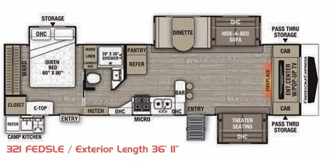 View 2020 Coachmen Freedom Express Maple Leaf Edition 321 FEDSLE complete specs and manufacturer brochures