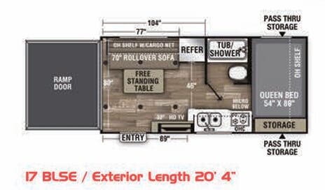 View 2020 Coachmen Freedom Express Select 17BL SE complete specs and manufacturer brochures