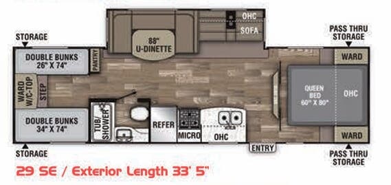 View 2020 Coachmen Freedom Express Select 29 SE complete specs and manufacturer brochures