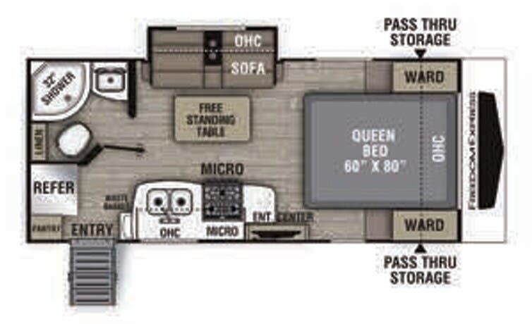 View 2020 Coachmen Freedom Express Ultra Lite 192 RBS complete specs and manufacturer brochures