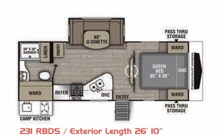View 2020 Coachmen Freedom Express Ultra Lite 231 RBDS complete specs and manufacturer brochures