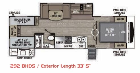 View 2020 Coachmen Freedom Express Ultra Lite 292 BHDS complete specs and manufacturer brochures