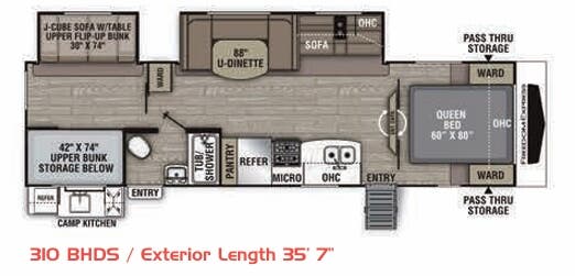 View 2020 Coachmen Freedom Express Ultra Lite 310 BHDS complete specs and manufacturer brochures
