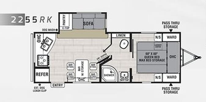 View 2020 Coachmen Northern Spirit 2255RK complete specs and manufacturer brochures