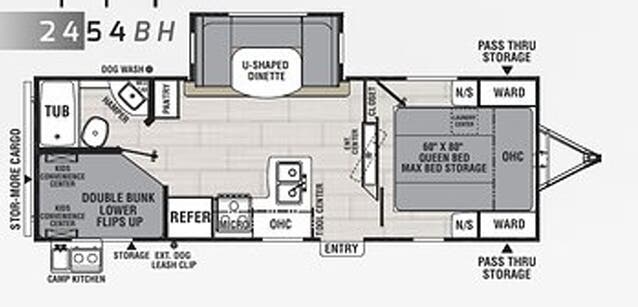 View 2020 Coachmen Northern Spirit 2454BH complete specs and manufacturer brochures