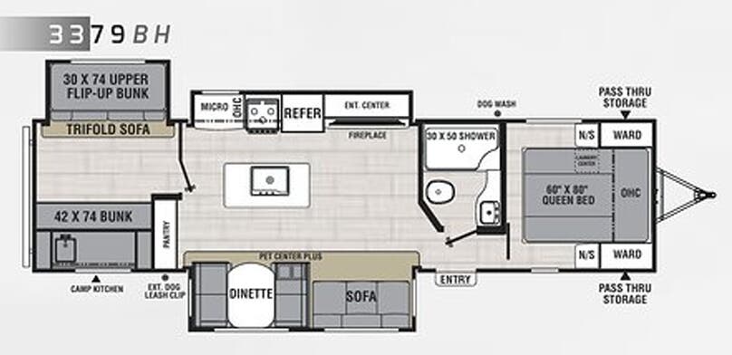 View 2020 Coachmen Northern Spirit 3379BH complete specs and manufacturer brochures