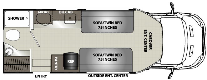 View 2020 Coachmen Orion Traveler T24RB (Twin) complete specs and manufacturer brochures