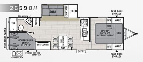 View 2020 Coachmen Spirit 2659BH complete specs and manufacturer brochures