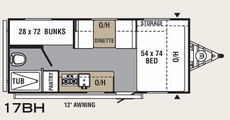View 2020 Coachmen Viking 17BH complete specs and manufacturer brochures