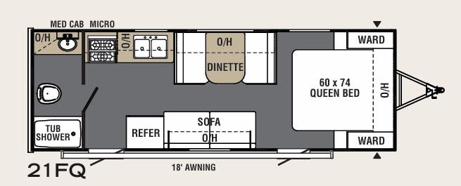 View 2020 Coachmen Viking 21FQ complete specs and manufacturer brochures
