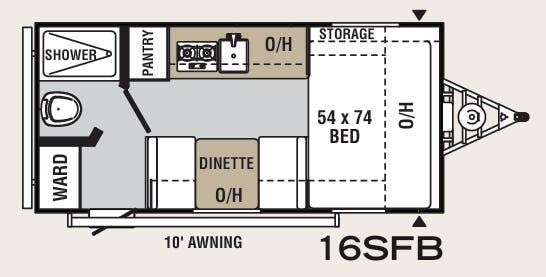 View 2020 Coachmen Viking Saga 16SFB complete specs and manufacturer brochures
