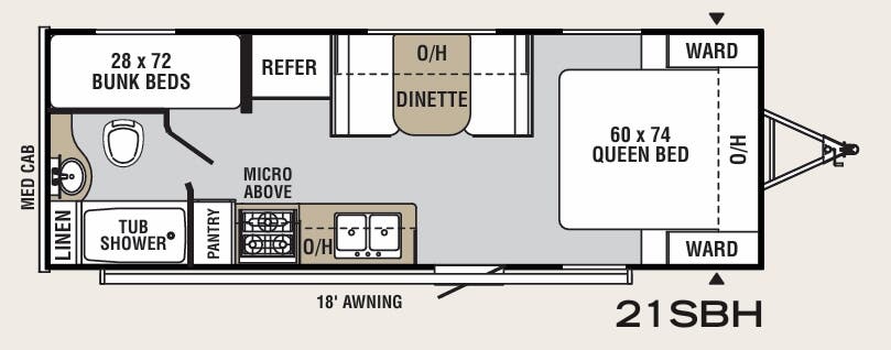 View 2020 Coachmen Viking Saga 21SBH complete specs and manufacturer brochures