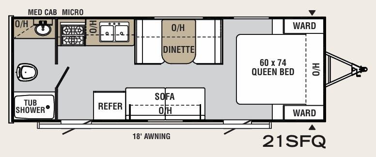 View 2020 Coachmen Viking Saga 21SFQ complete specs and manufacturer brochures