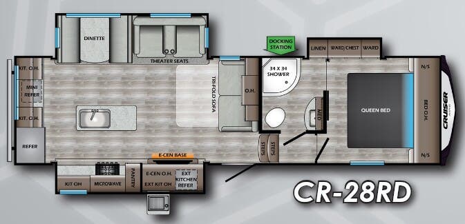View 2020 CrossRoads Cruiser Aire CR-28RD complete specs and manufacturer brochures