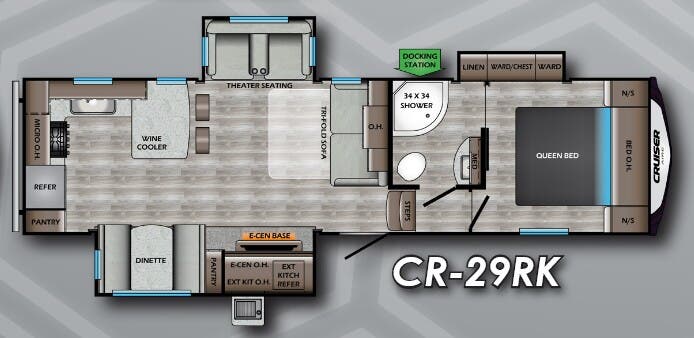 View 2020 CrossRoads Cruiser Aire CR-29RK complete specs and manufacturer brochures