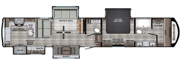 View 2020 CrossRoads Redwood RW-4001LK complete specs and manufacturer brochures
