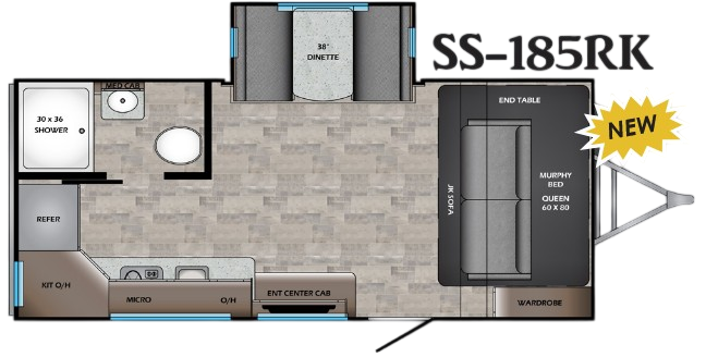 View 2020 CrossRoads Sunset Trail Super Lite SS-185RK complete specs and manufacturer brochures
