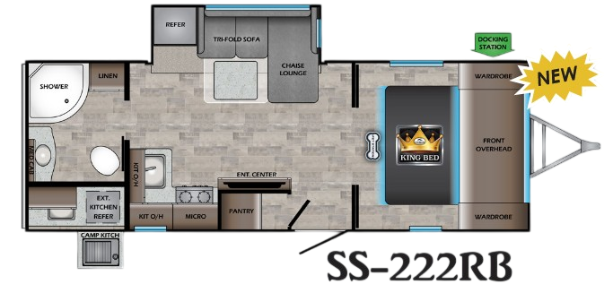 View 2020 CrossRoads Sunset Trail Super Lite SS-222RB complete specs and manufacturer brochures