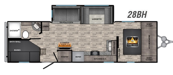 View 2020 CrossRoads Volante VL-28BH complete specs and manufacturer brochures