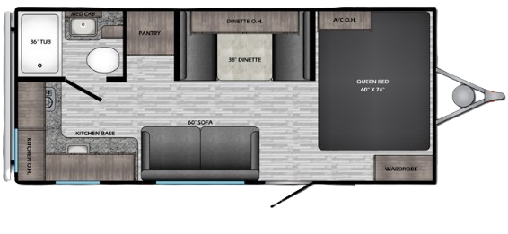 View 2020 CrossRoads Zinger Lite ZR-18RK complete specs and manufacturer brochures