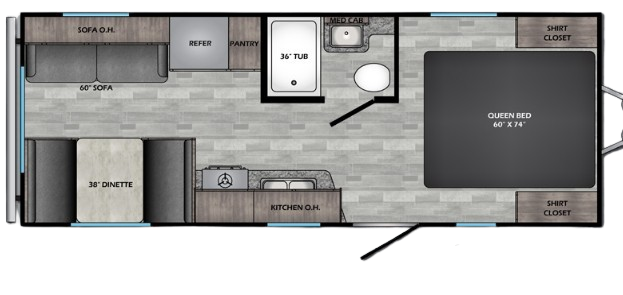 View 2020 CrossRoads Zinger Lite ZR-211RD complete specs and manufacturer brochures