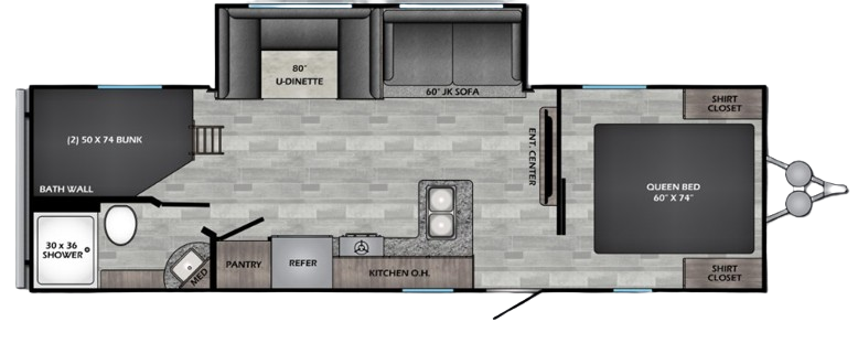 View 2020 CrossRoads Zinger Lite ZR-270BH complete specs and manufacturer brochures
