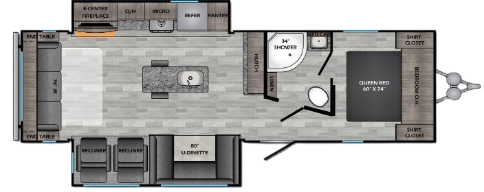 View 2020 CrossRoads Zinger ZR-292RE complete specs and manufacturer brochures