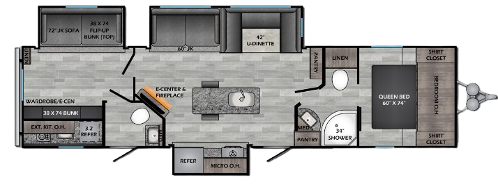 View 2020 CrossRoads Zinger ZR-331BH complete specs and manufacturer brochures