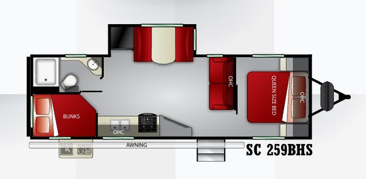View 2020 Cruiser RV Shadow Cruiser 259BHS complete specs and manufacturer brochures