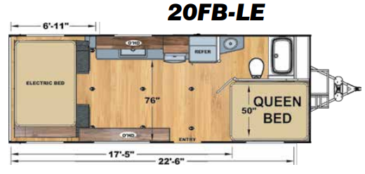 View 2020 Eclipse Attitude 20FB-LE complete specs and manufacturer brochures