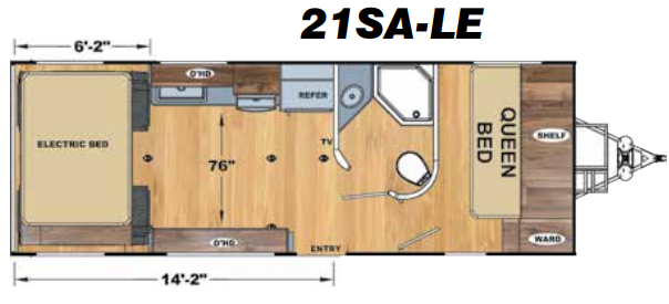 View 2020 Eclipse Attitude 21SA-LE complete specs and manufacturer brochures