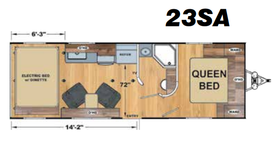 View 2020 Eclipse Attitude 23SA complete specs and manufacturer brochures