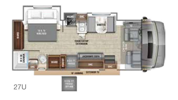 View 2020 Entegra Coach Esteem 27U complete specs and manufacturer brochures