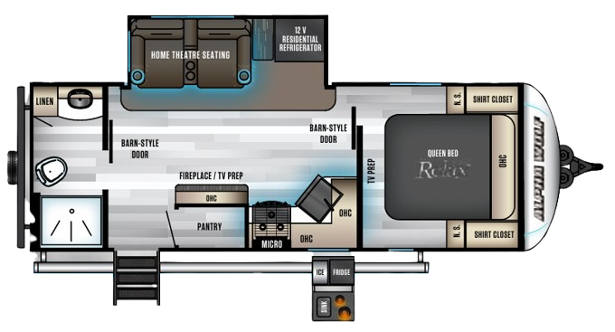 View 2020 Forest River Cherokee Alpha Wolf 22SW-L complete specs and manufacturer brochures