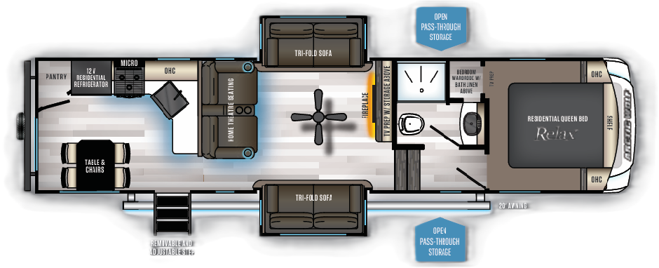 View 2020 Forest River Cherokee Arctic Wolf 311ML complete specs and manufacturer brochures