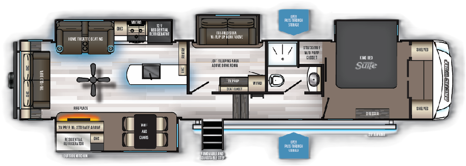 View 2020 Forest River Cherokee Arctic Wolf 3660SUITE complete specs and manufacturer brochures