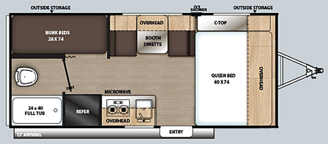 View 2020 Forest River Aurora 18BH complete specs and manufacturer brochures