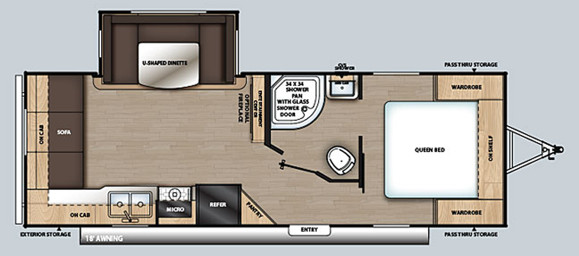 View 2020 Forest River Aurora 24RLS complete specs and manufacturer brochures