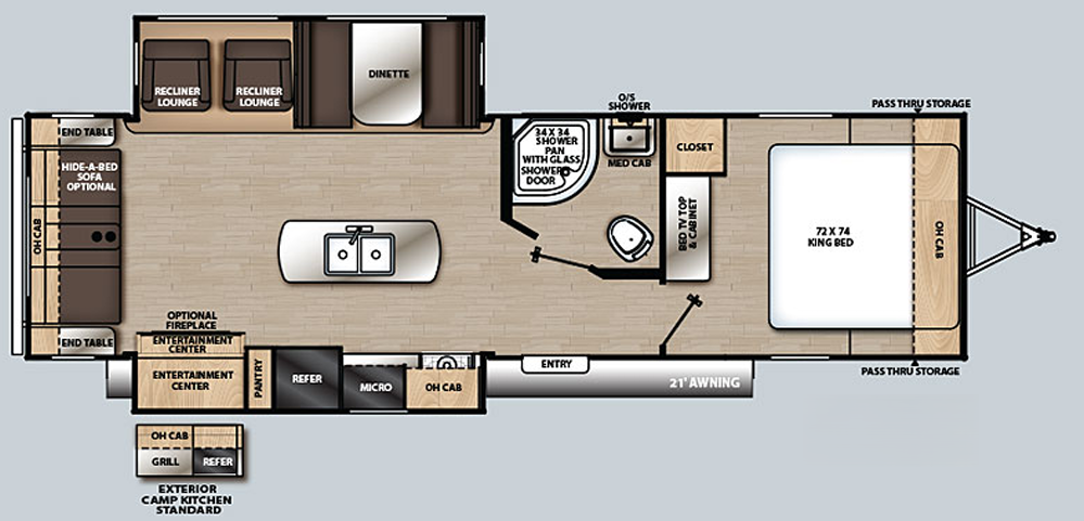 View 2020 Forest River Aurora 29RLDS complete specs and manufacturer brochures