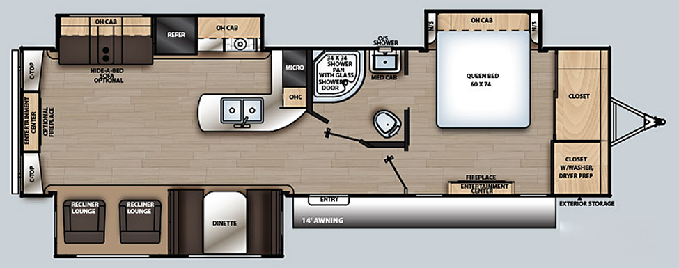 View 2020 Forest River Aurora 33RLTS complete specs and manufacturer brochures