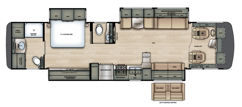 View 2020 Forest River Berkshire 39A complete specs and manufacturer brochures