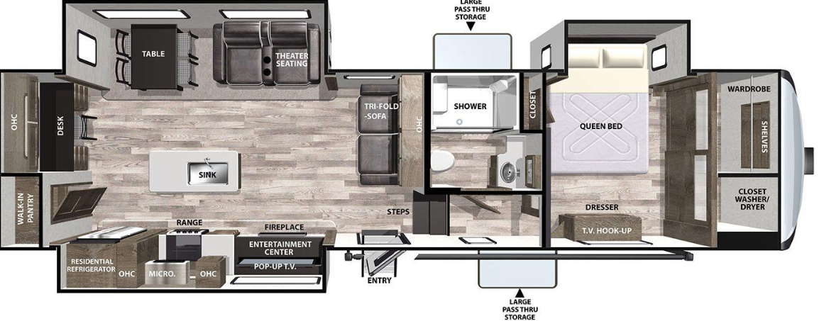 View 2020 Forest River Cardinal Limited 319RKLE complete specs and manufacturer brochures
